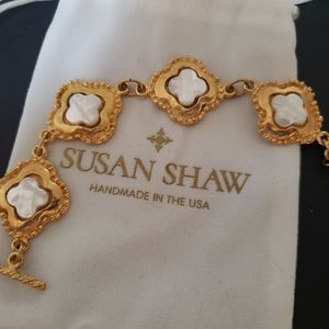 Susan Shaw Clover toggle bracelet